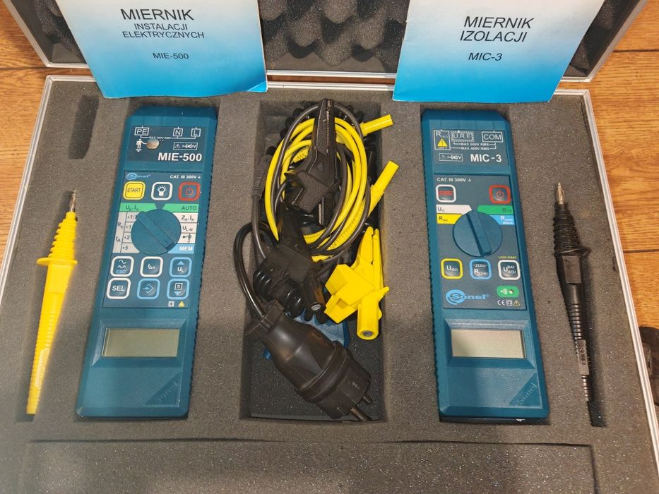 Sonel MIE-500 i MIC-3 zestaw.