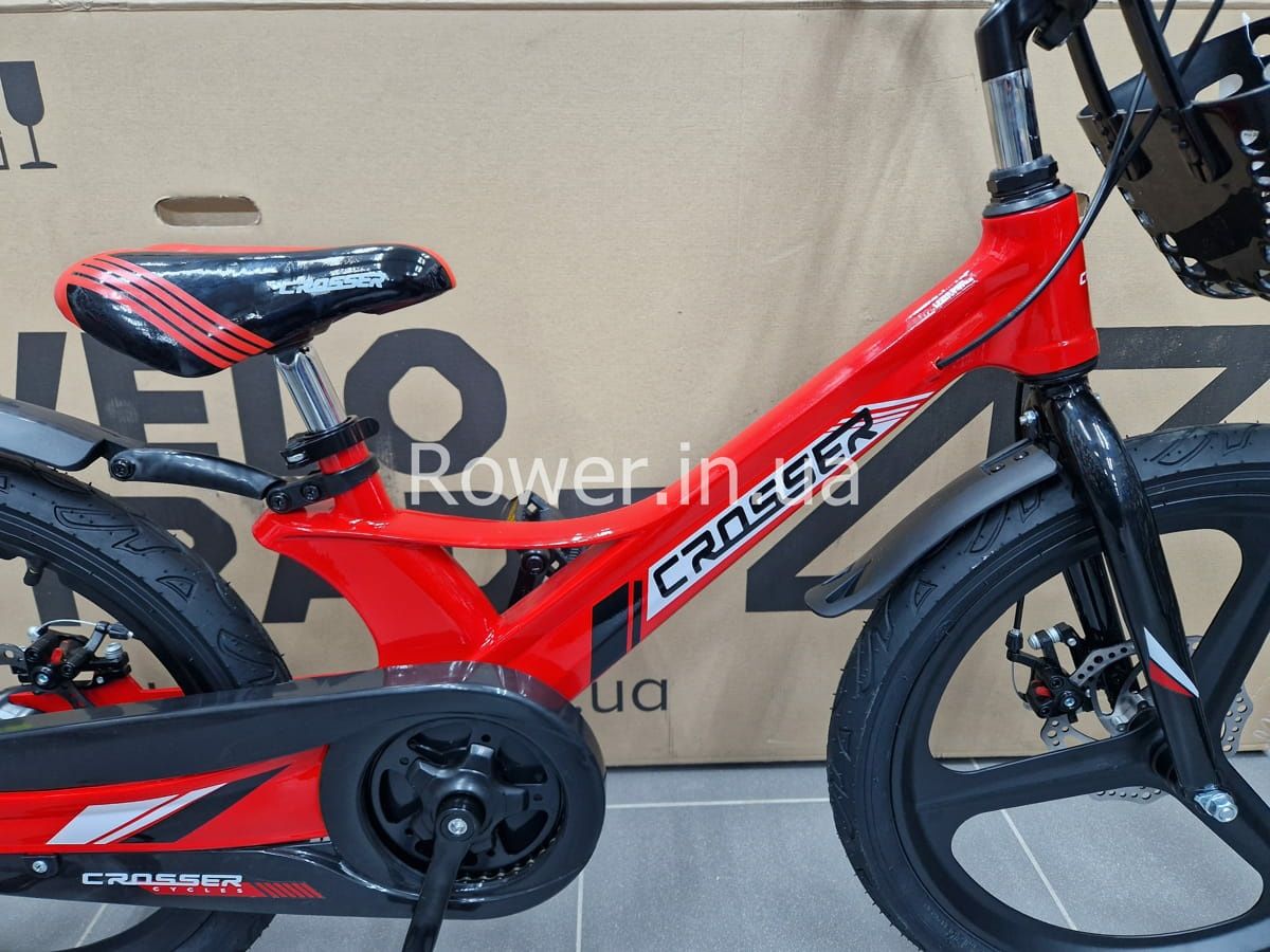 Дитячий магнієвий велосипед для 5-8 років Crosser Hunter Pro 20 Red