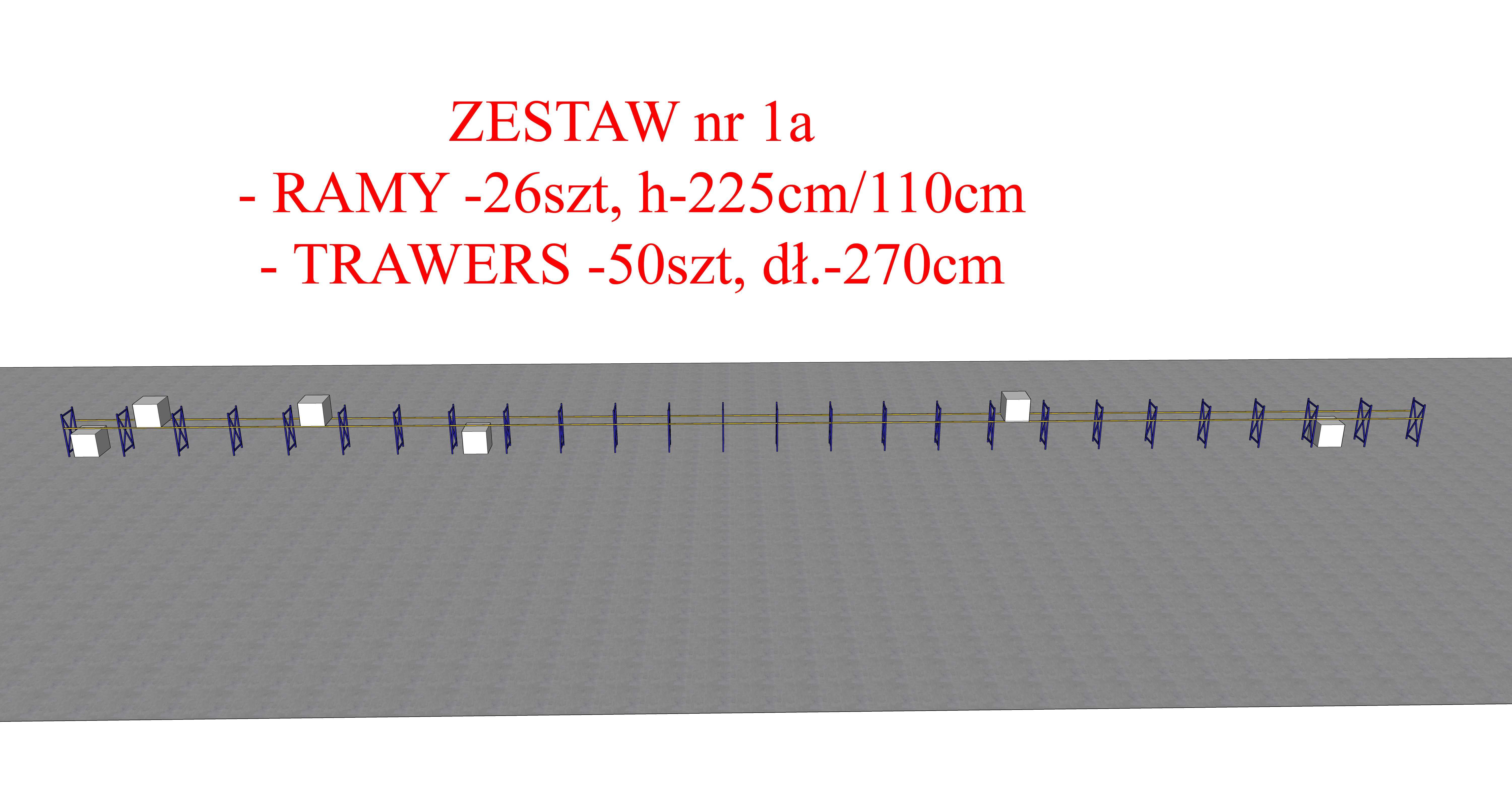 Regały magazynowe - zestaw 1a