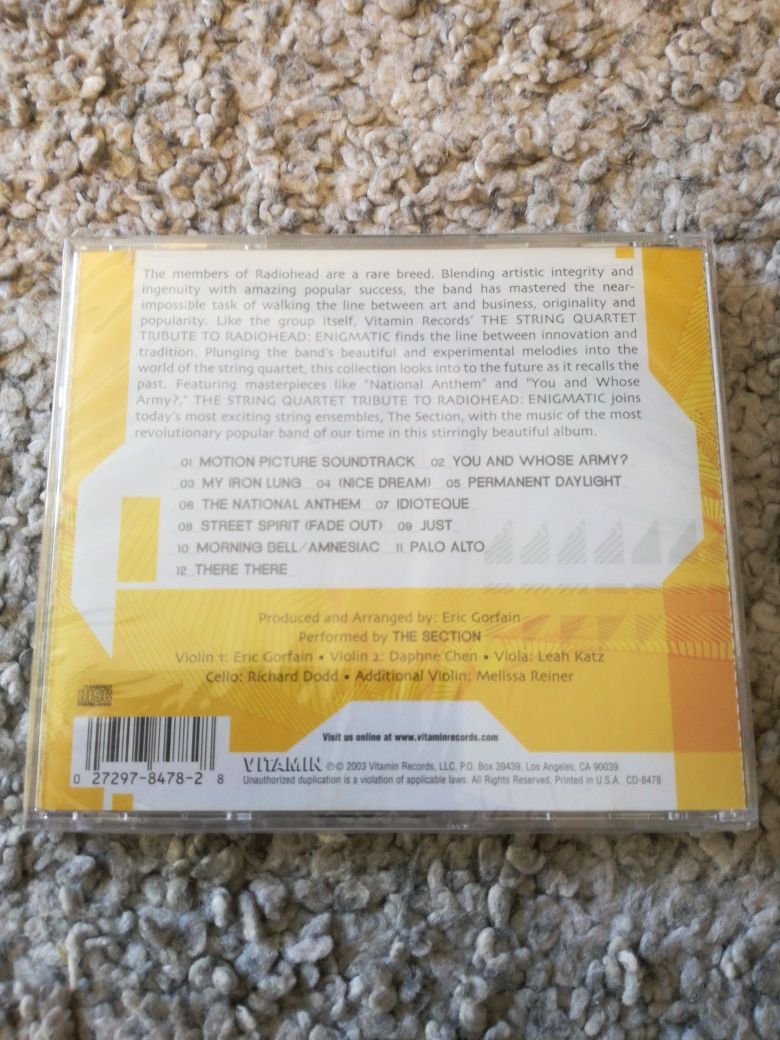 CD "The String Quartet Tribute to Radiohead"