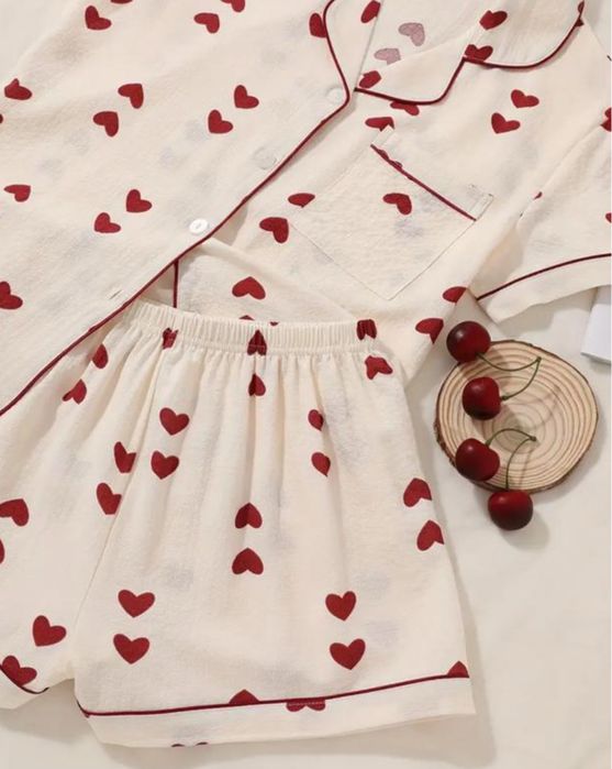 Пижама с сердечками