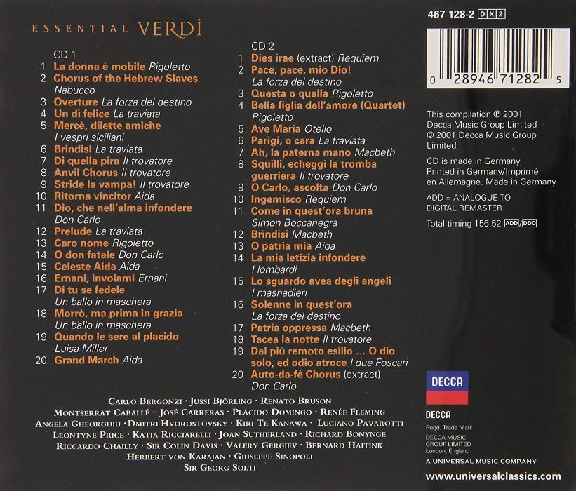 Essential Verdi - Album duplo