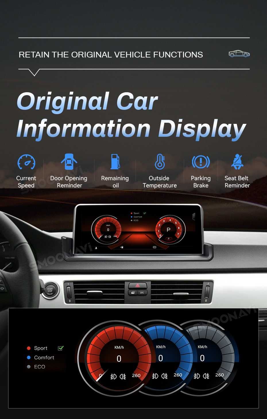 Rádio ANDROID BMW Série 3 * NOVO * 4GB RAM * E90/E91/E92/E93 *