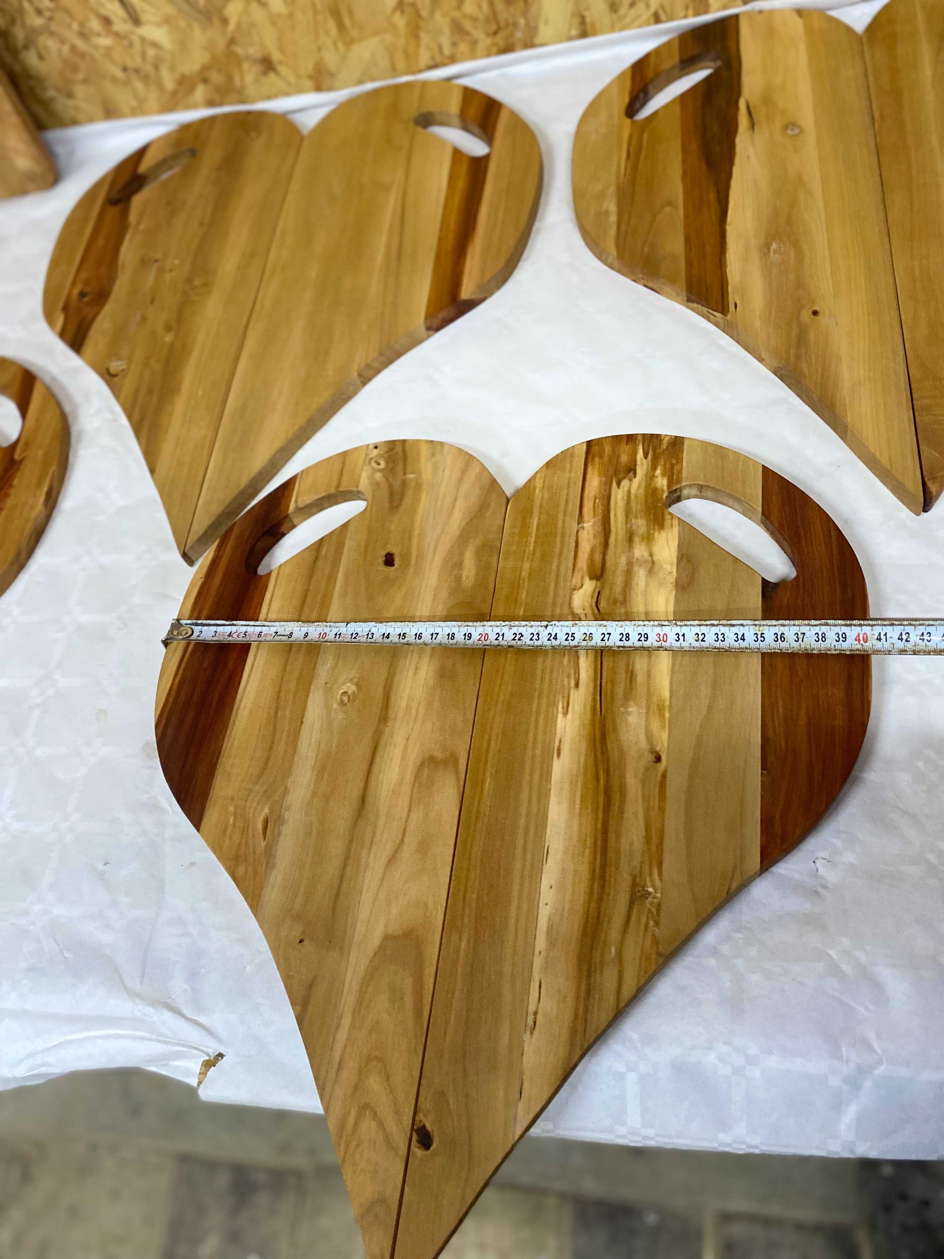 Piękne deski na przystawki i do krojenia z drewna gruszy handmade