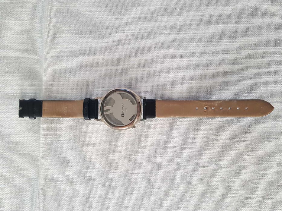 Zegarek nareczny przezroczysty klucz wiolinowy gadzet muzyczny meloman