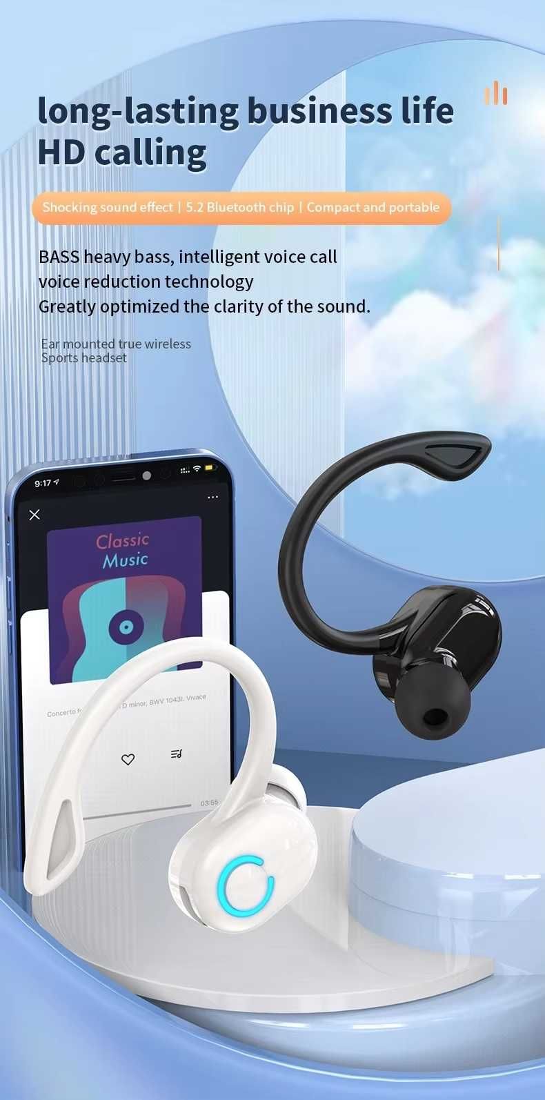 Zestaw słuchawkowy Bluetooth 5.1 F8