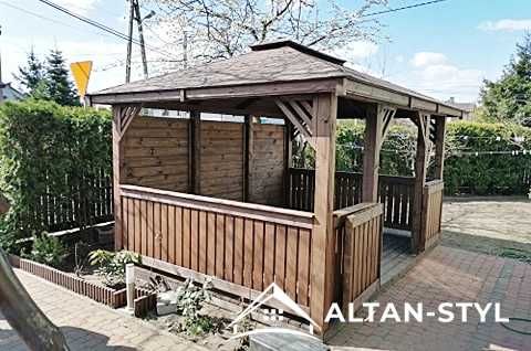 Altany, altanki, wiaty, altanka ogrodowa SARA 3x3m PRODUCENT