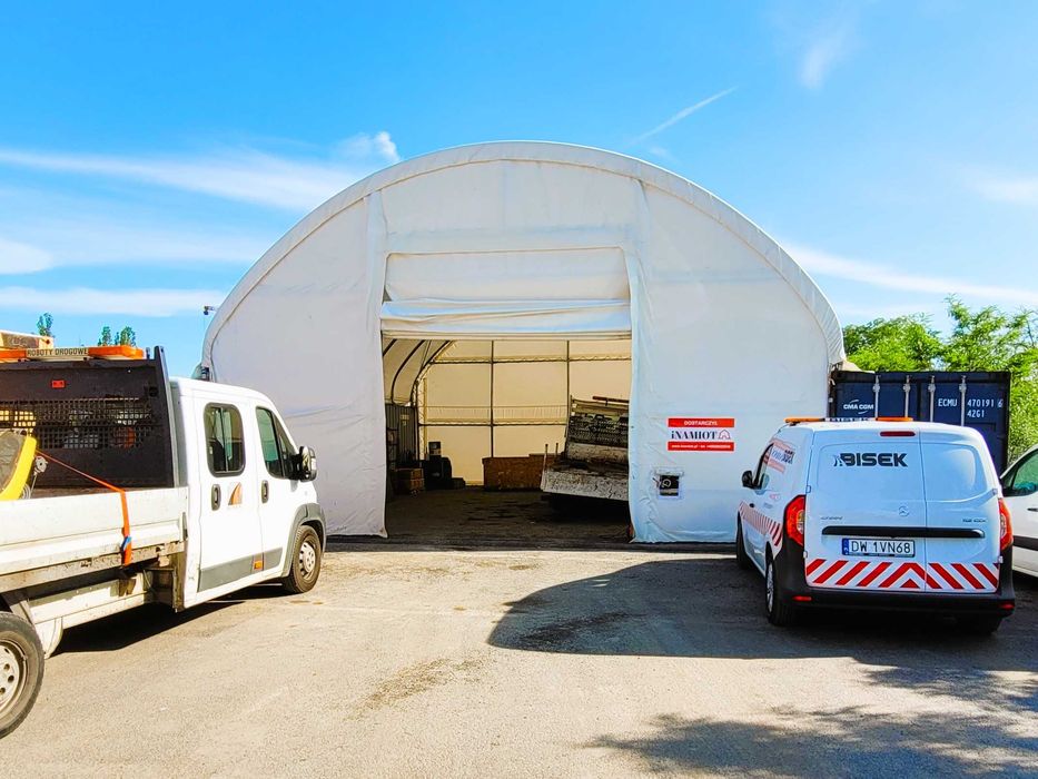 Zadaszenie Kontenerowe 10x12m 900/m2 magazynowy, wiata kontenerowa)