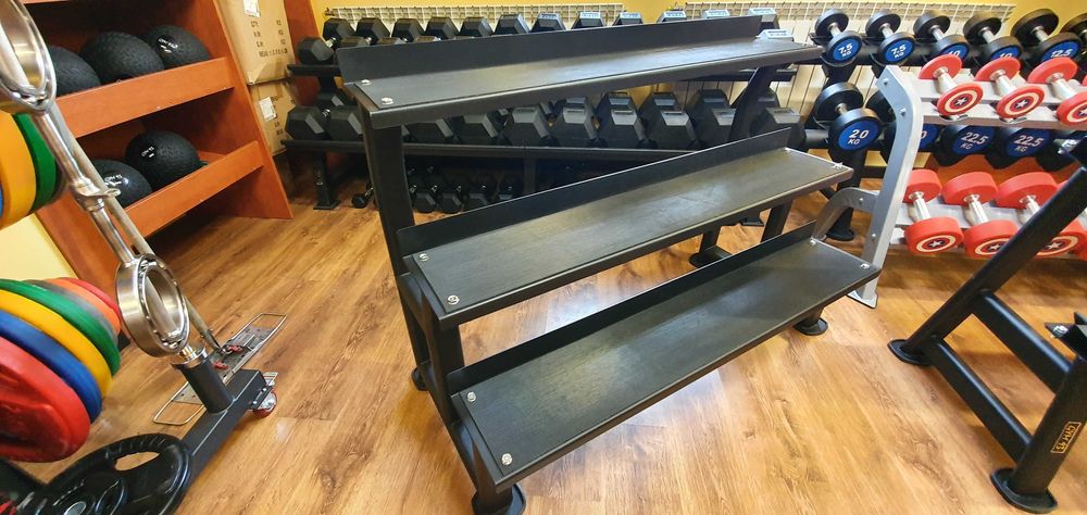 Stojak na Kettlebells Dzwony 3 Poziomy Nowe Siłownia Fitness Kettle