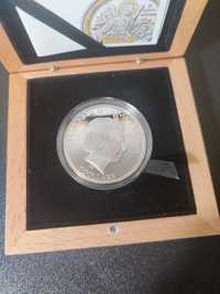 Срібна монета з позолотою "З Днем Ангела" 20 грам