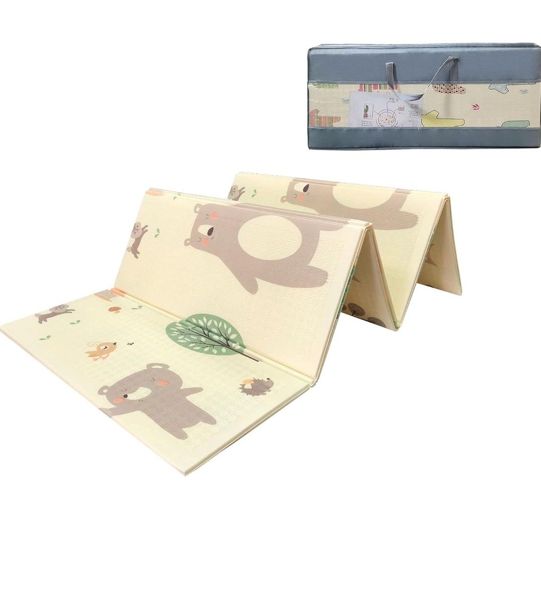 Mamabrum Baby Crawling Mat Baby Carpet Play Mat, 195 x 176 x 1.0 cm