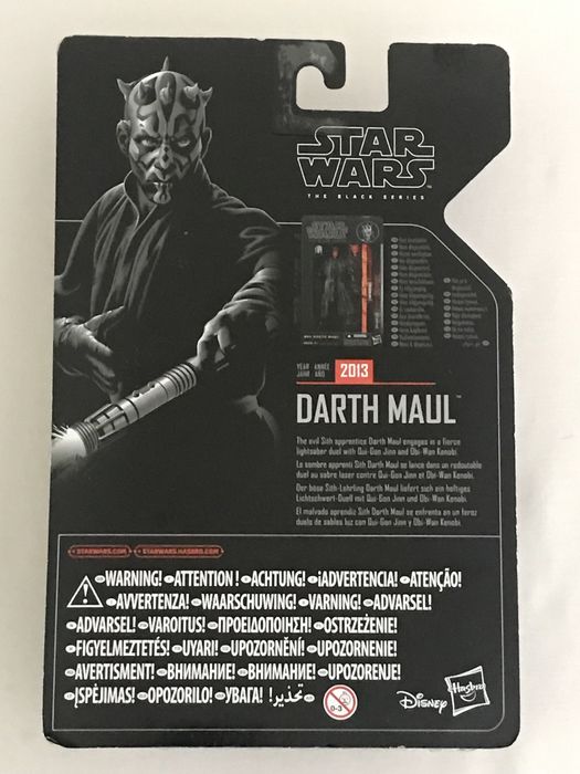Star Wars black series Darth Maul archive 6 polegadas