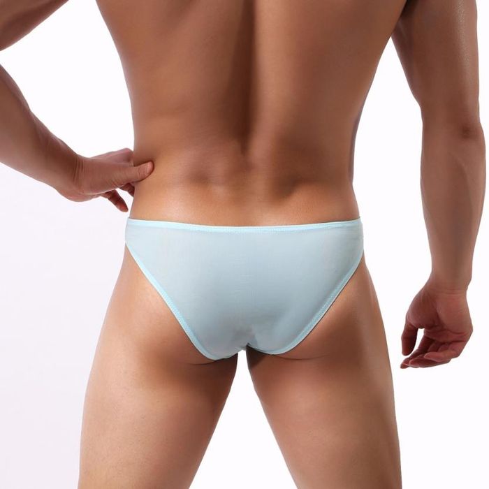 Męskie Sexowne Erotyczne Otwarte Slipy z Dziurką - M