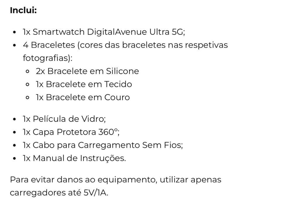 Smartwatch digital Avenue ultra 5G