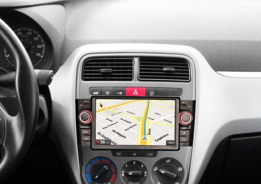 Radio FM RDS DAB+ Android CarPlay GPS USB SD WiFi MP3 Fiat Linea Punto