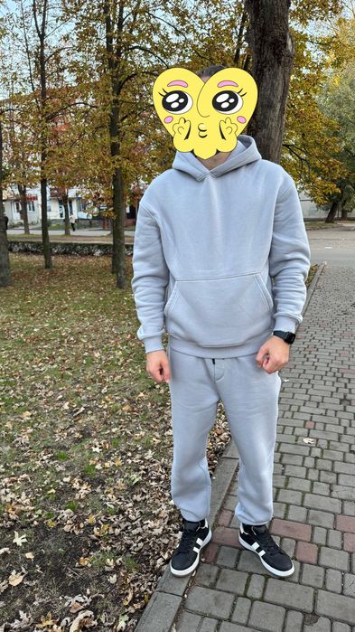 Теплий костюм худі + штани чоловічий