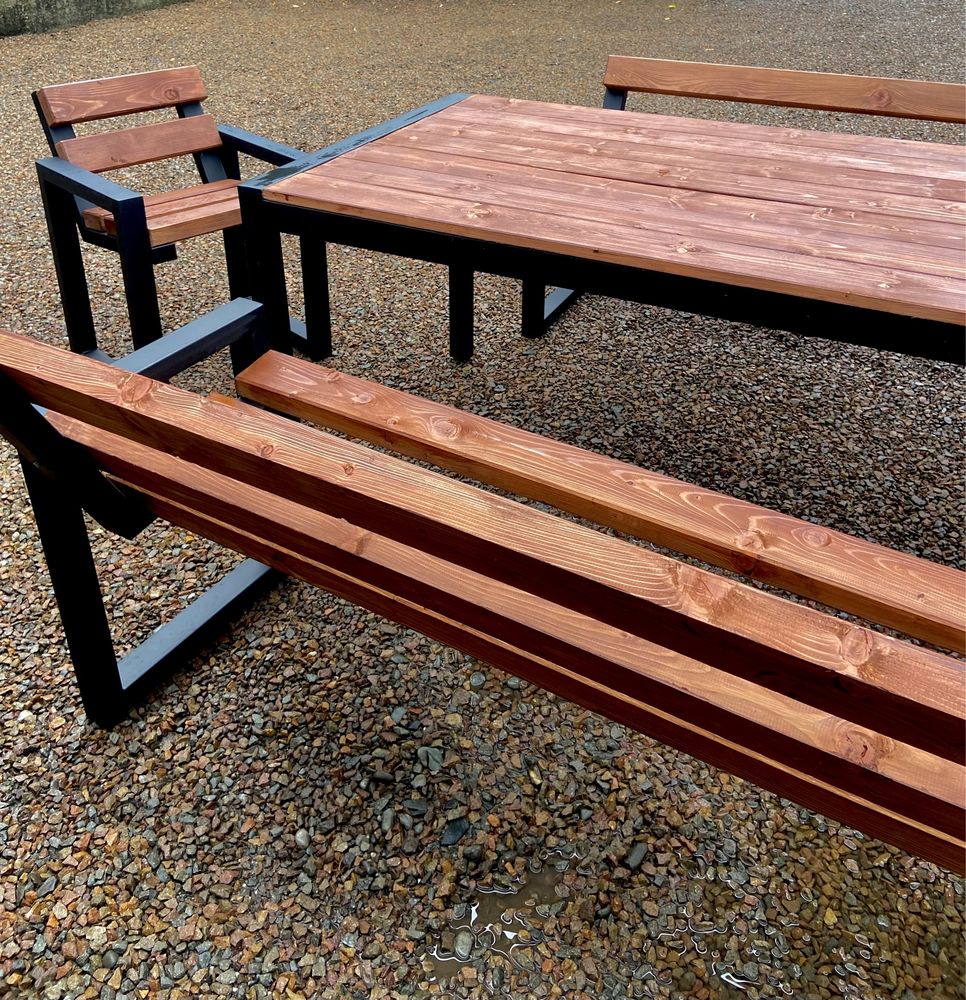 Meble ogrodowe ławki stoły