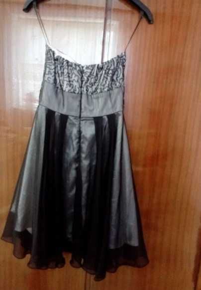 Czarna sukienka z cekinami, idealna na wesele/ bal