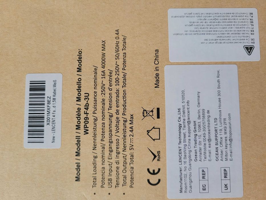 Listwa zasilająca z USB