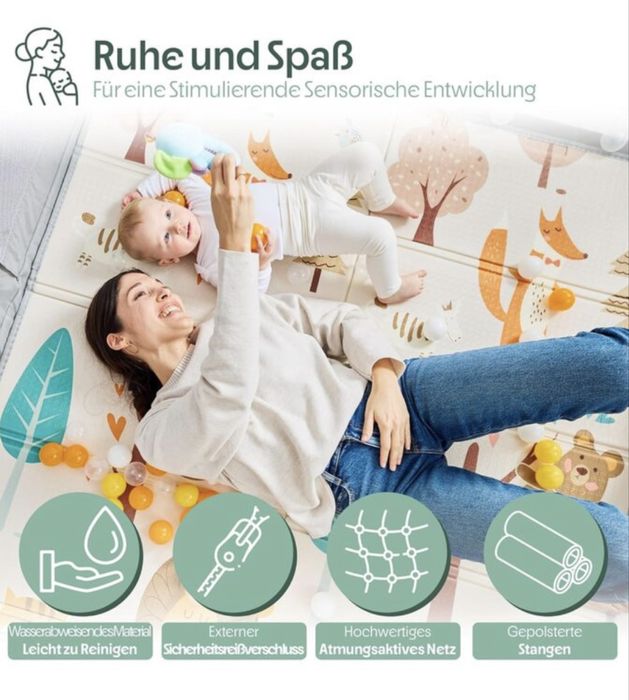 Манеж дитячий НОВИЙ AKERAQ колір Графіт