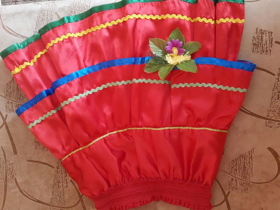 Юбка атласная украиночка