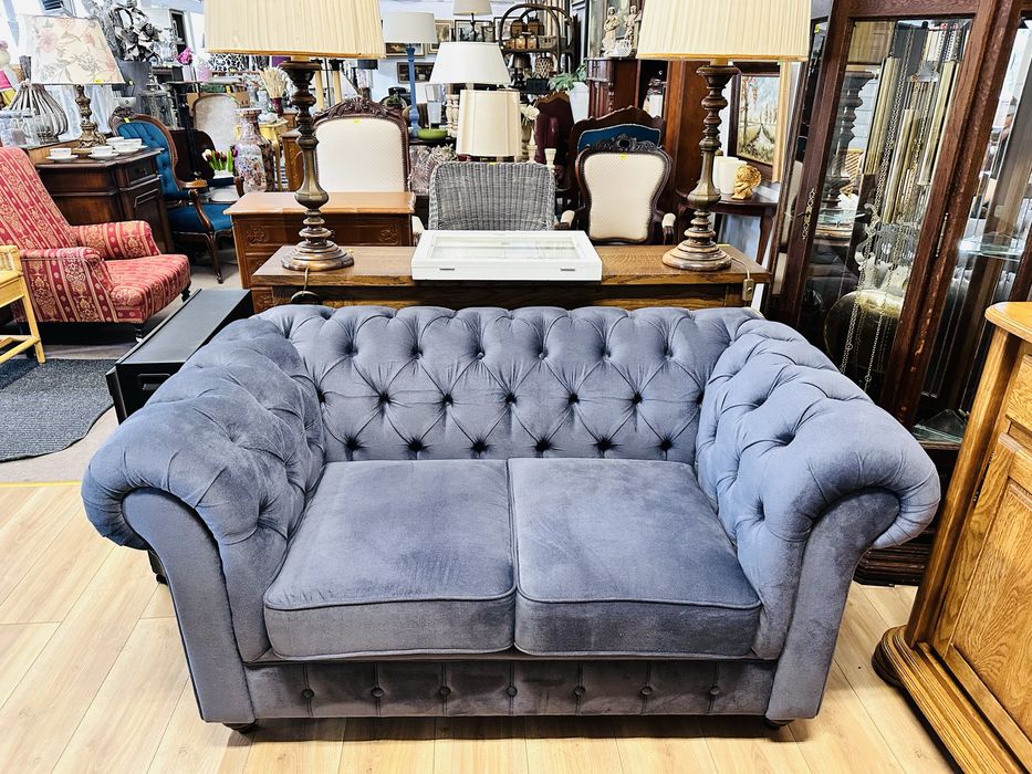 IDEALNY ZESTAW CHESTERFIELD - rogówka + sofa 2 osobowa :)