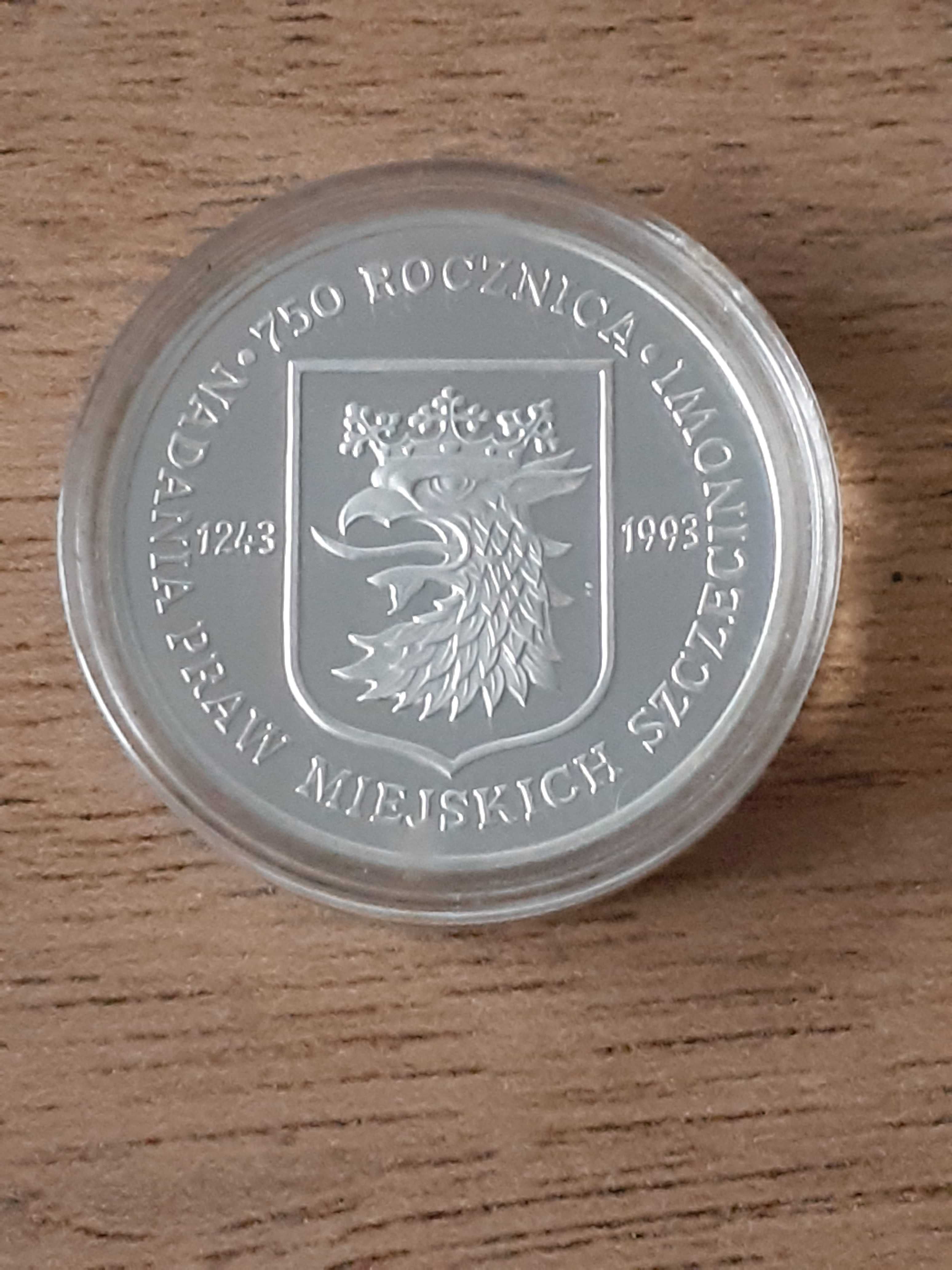 200 000 zł 750. rocznica nadania praw miejskich Szczecinowi 1993