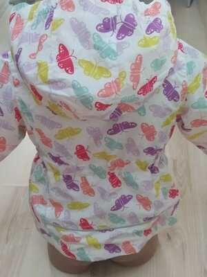 ветровка,дождевик в яркий принт , бабочки name it 12-18-24 мес