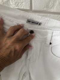 Jeansy spodnie białe Terranova M białe