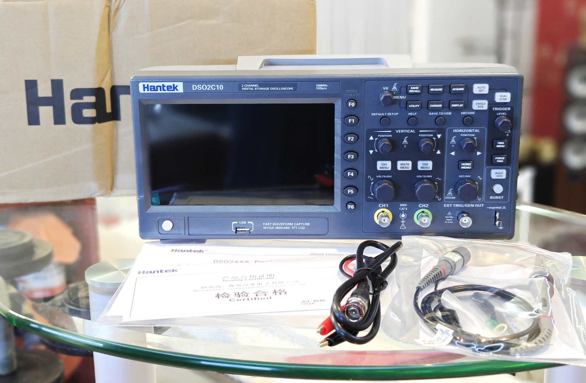 Hantek DSO-2C10 / DSO-2D15 2-х канальный осциллограф 2х150 МГц, 25 МГц