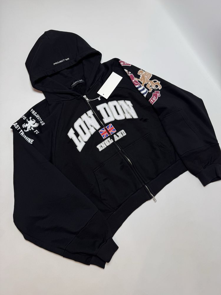 Зіп худі Grailz Project G/R S M L ERD Oversized Rick Zip up hoodie