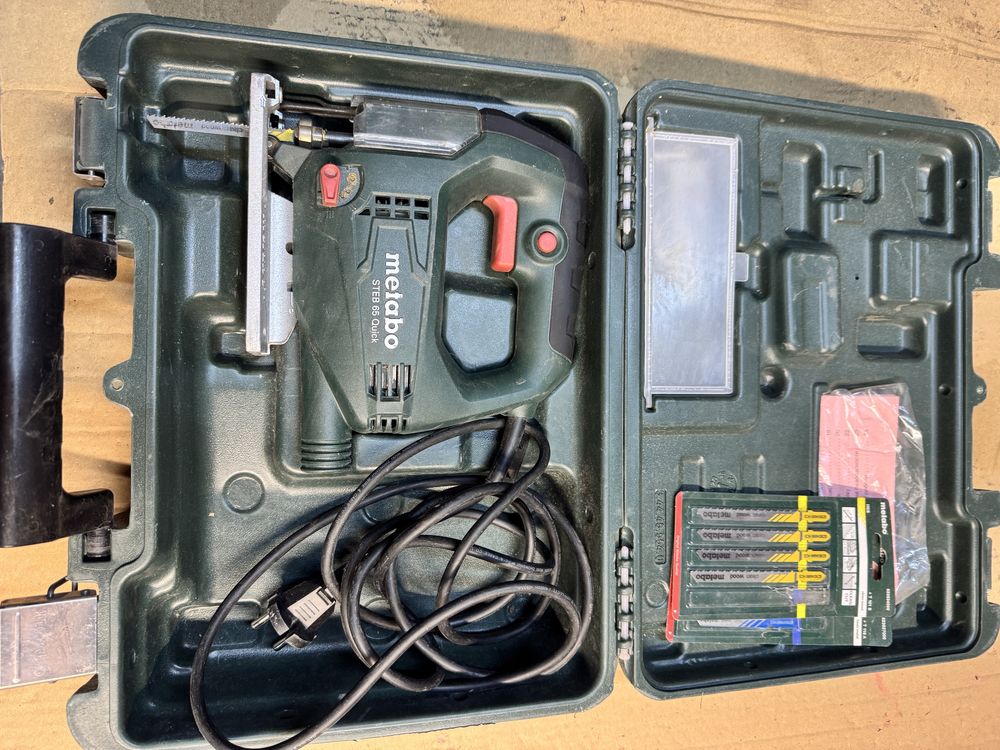 Wyrzynarkę Metabo steb 65 quick 450w z walizką.