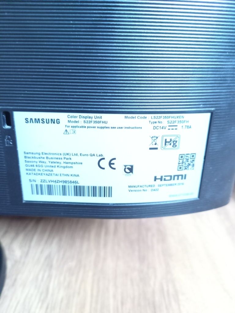 Monitor marki Samsung 22 cale