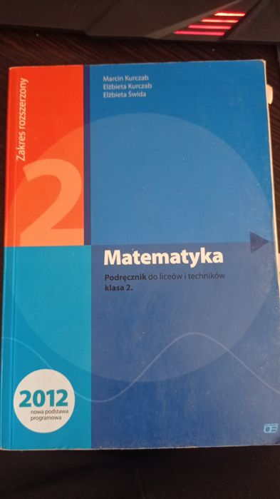 Podręcznik do Matematyki. Klasa 2. Wydawnictwo OE.