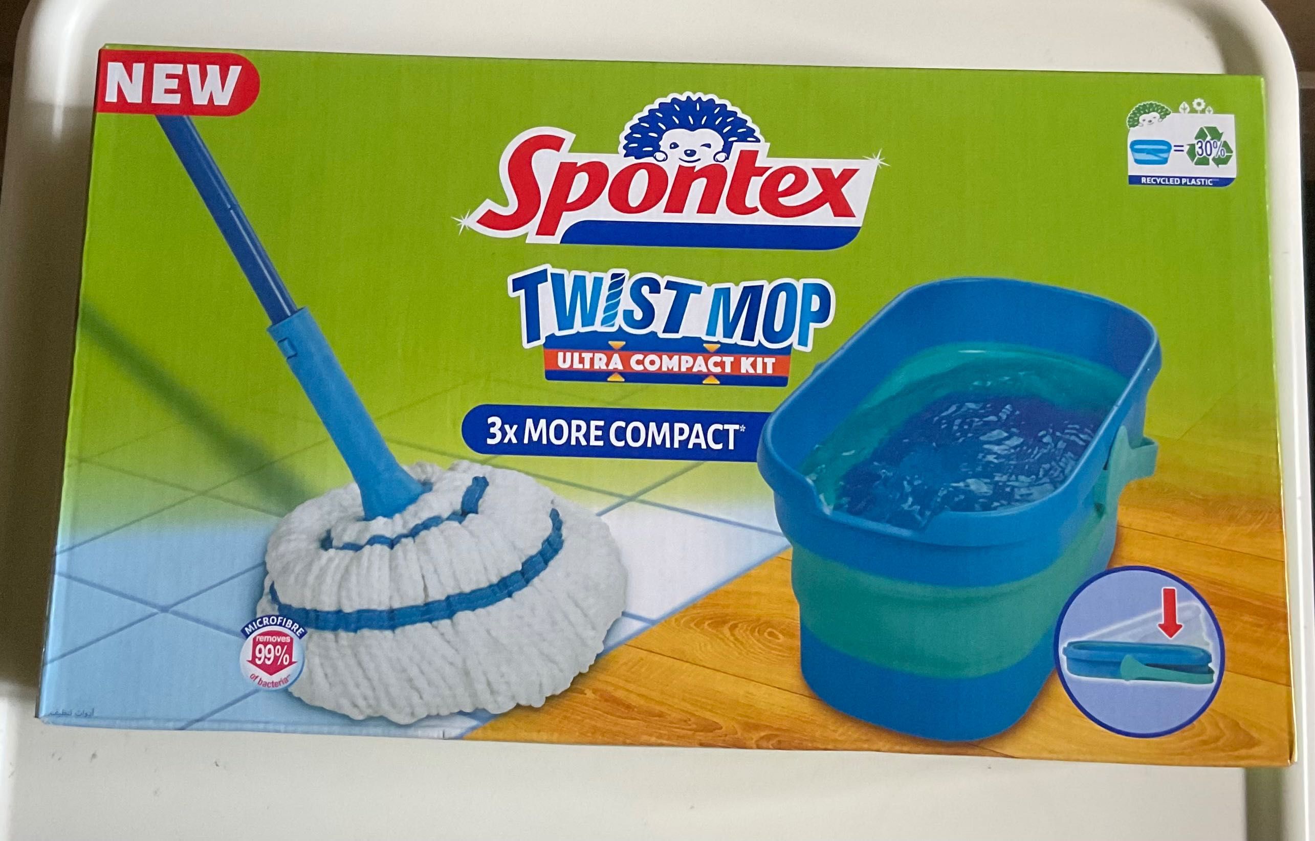 Spontex Komplet  TWIST MOP składane wiadro+mop NOWY