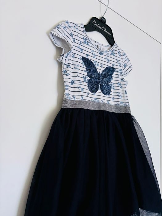 Elza, Elsa, Frozen, Kraina Lodu. Motylek  zestaw sukienek 110 116 HM