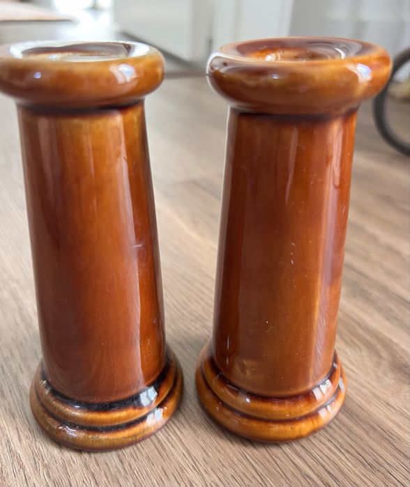2 X Castiçais cerâmica.