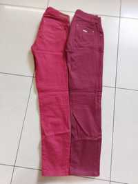 Spodnie jeansowe damskie skinny czerwone