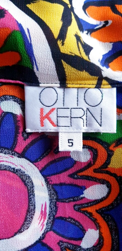 Otto Kern jedwabna bluzka koszula oversize M L XL