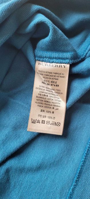 Polo Burberry (Azul Turquesa)