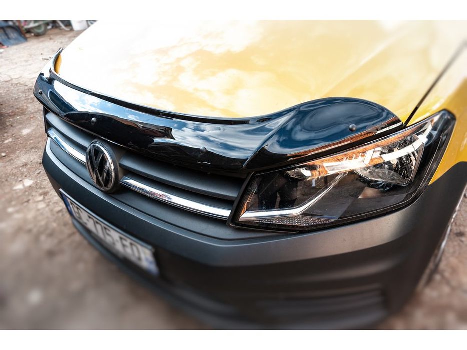 Volkswagen Caddy 2015+ Дефлектор капота (мухобойка) EuroCap