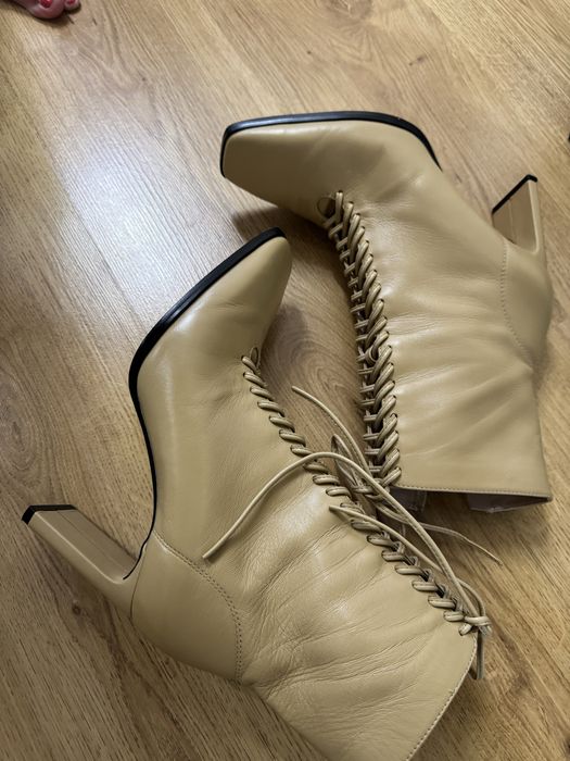Ботинки ботильйони ZARA шкіряні кожа 38