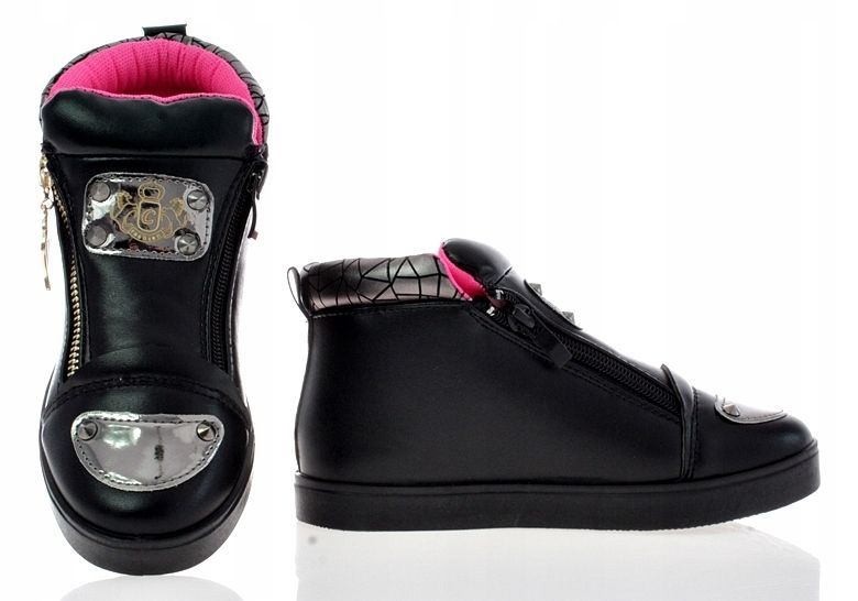 Botki Buty Spotowe Dziecięce Czarne 5071 Rozmiar: 36