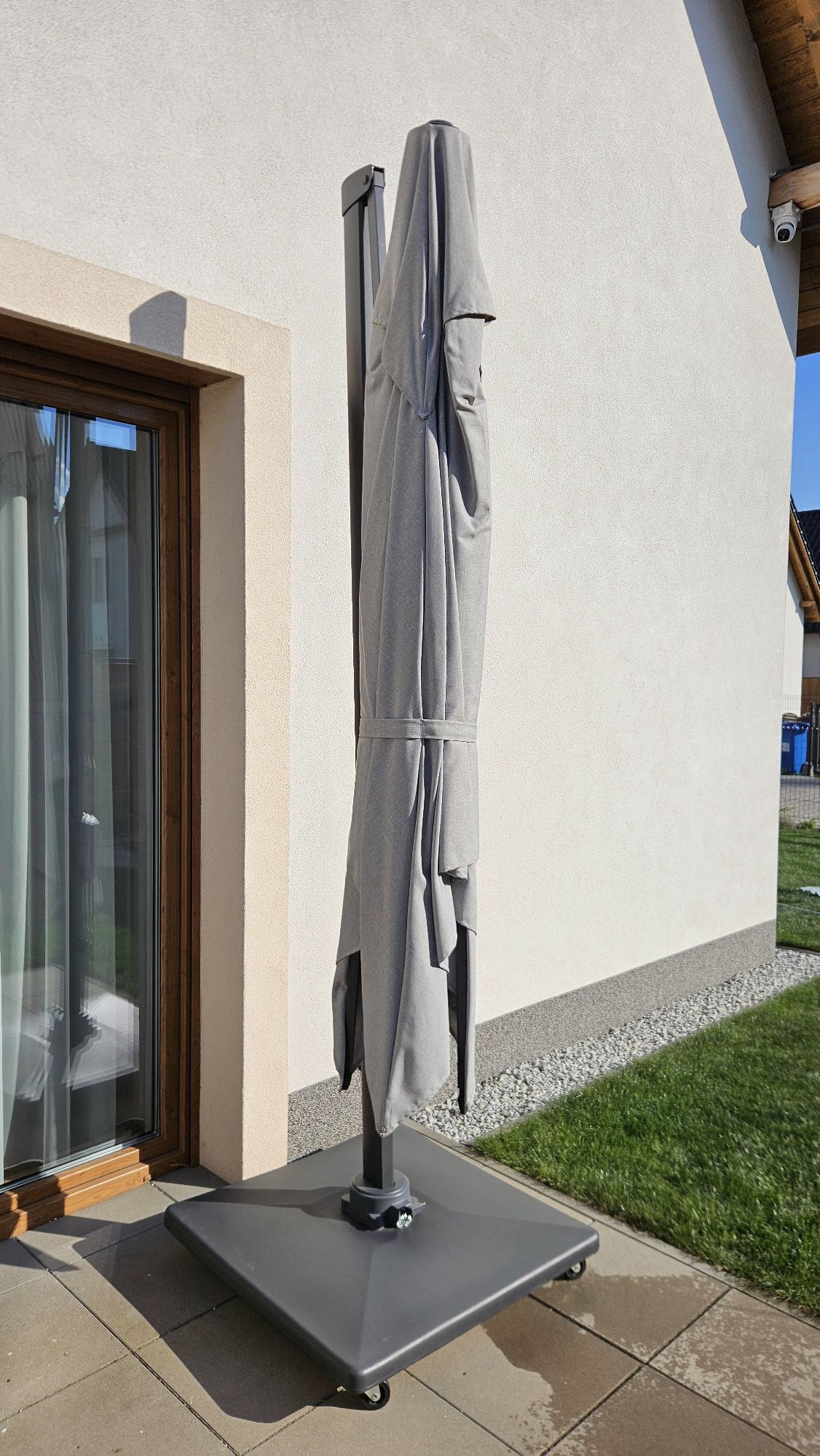 Parasol ogrodowy Verano Lux 3 x 3 m szary PATIO