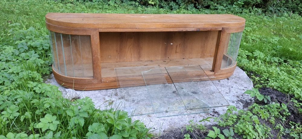 szafka komoda kredens witryna szklana PRL