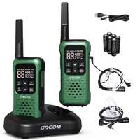 GOCOM G9 Walkie Talkie recarregável, flutuador IP67 à prova d'água, la