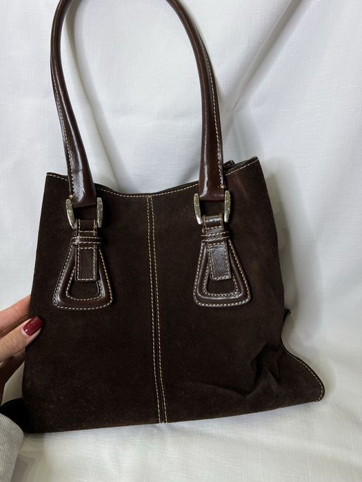 Замшева сумка vera pelle Італія