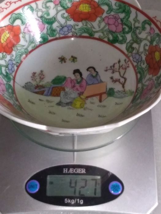 Antiga Taça Porcelana Chinesa