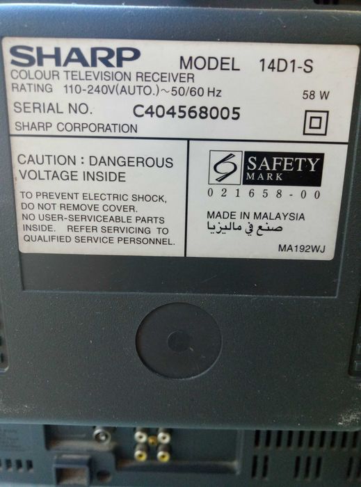 Телевизор PANASONIC TX-21F1T на запчастини