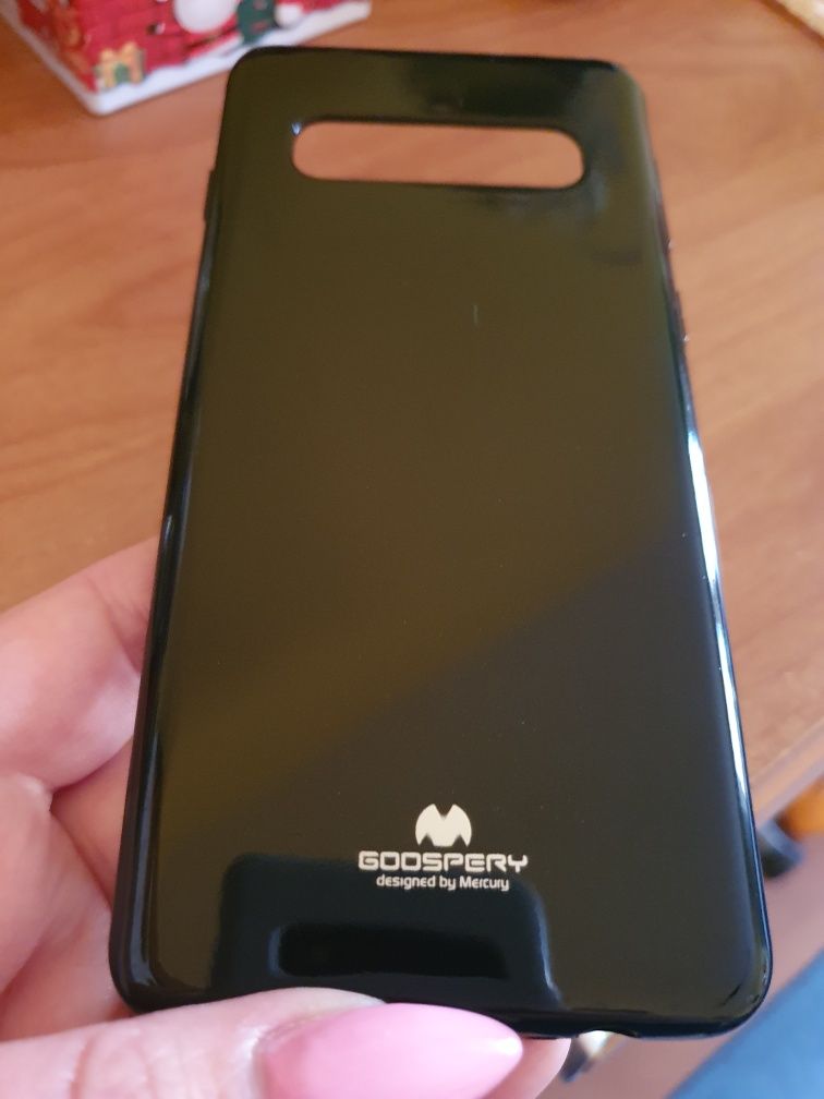 Silikonowe czarne etui case Samsung Galaxy S10